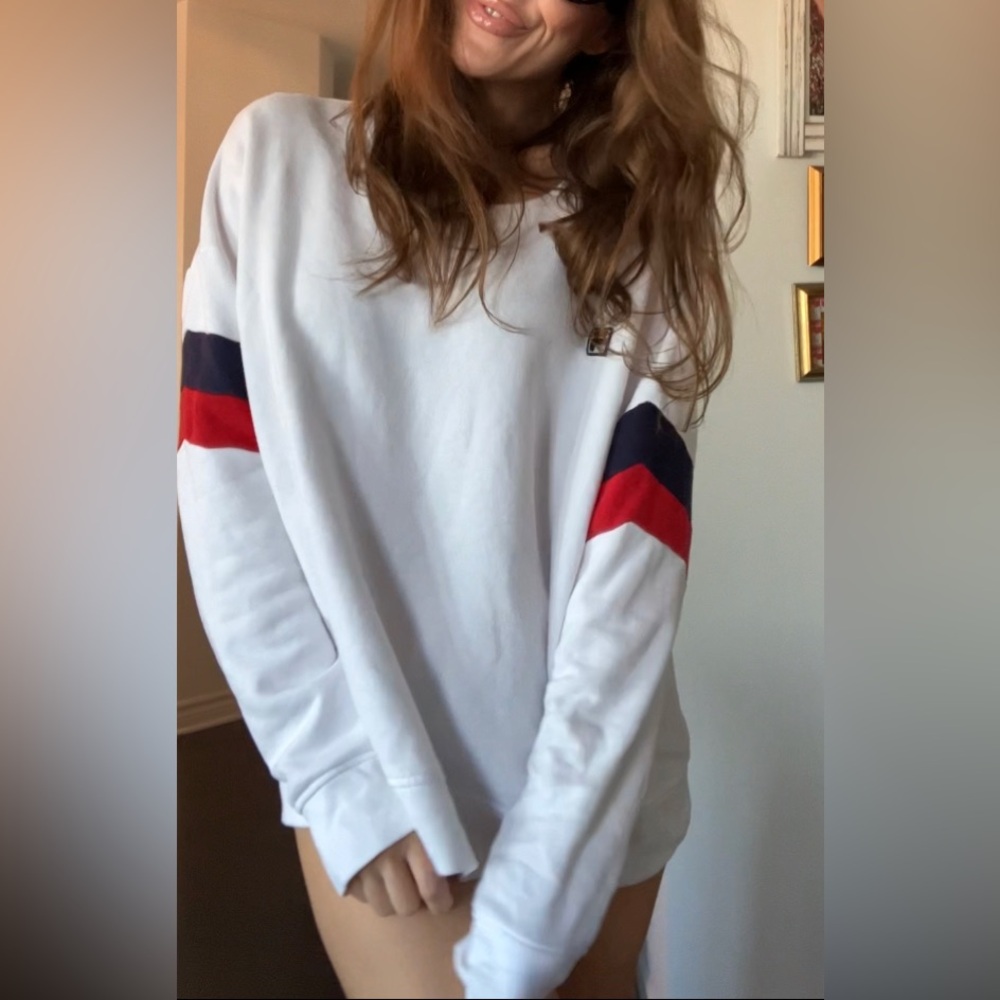 Fila white sweatshirt